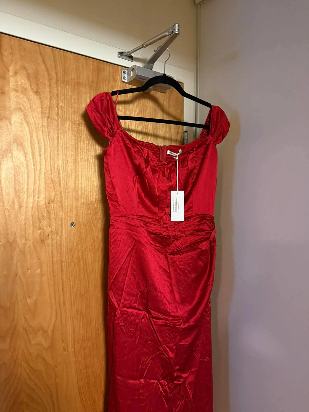 Reformation Genesis Red Silk Dress - photo 2