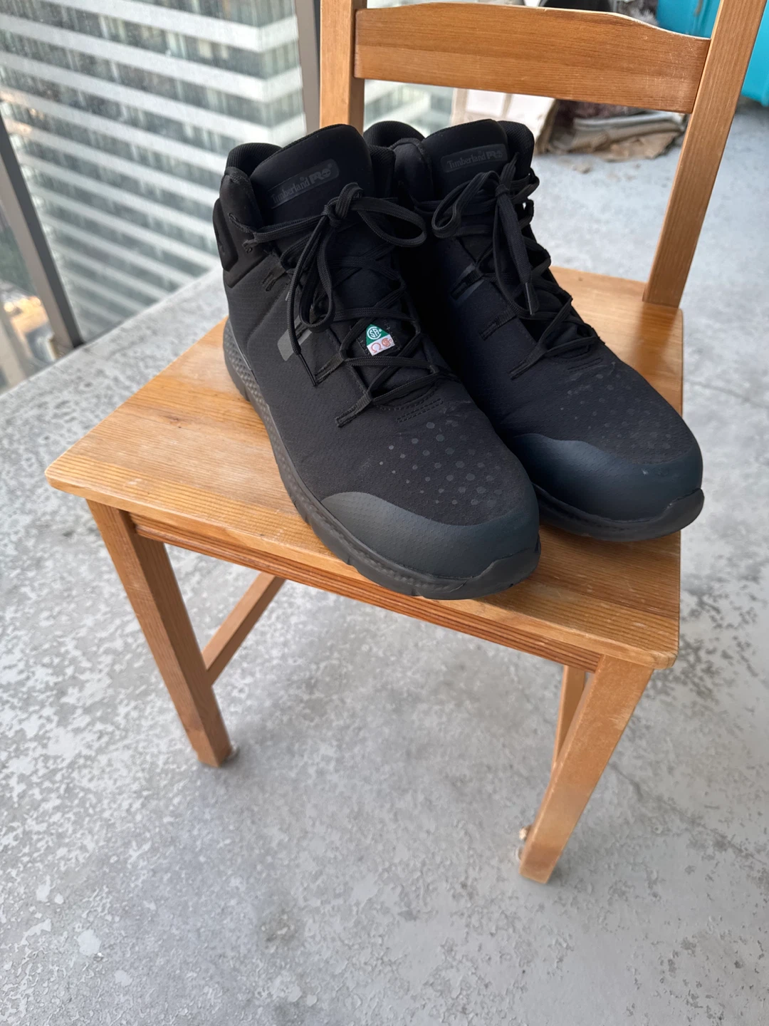 Timberland PRO Black Mid-Top Work Shoes