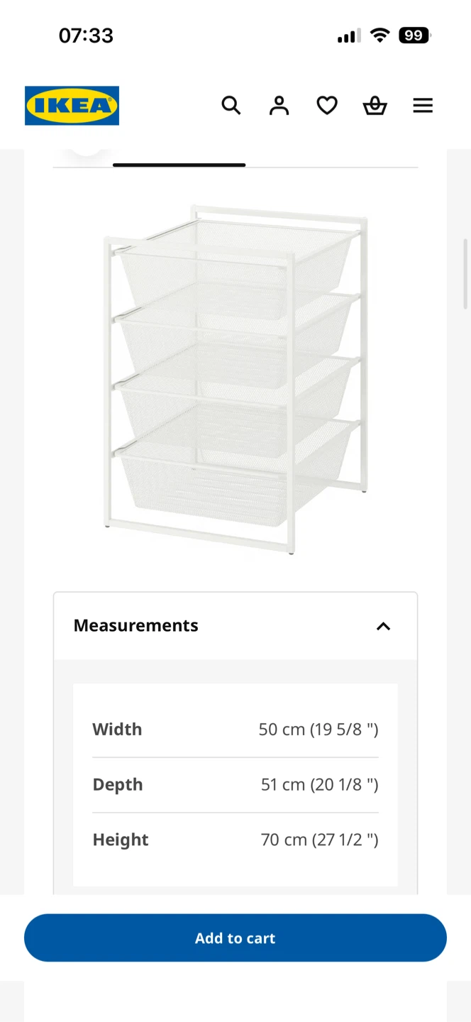 IKEA Jonaxel Storage Drawers - White - photo 3