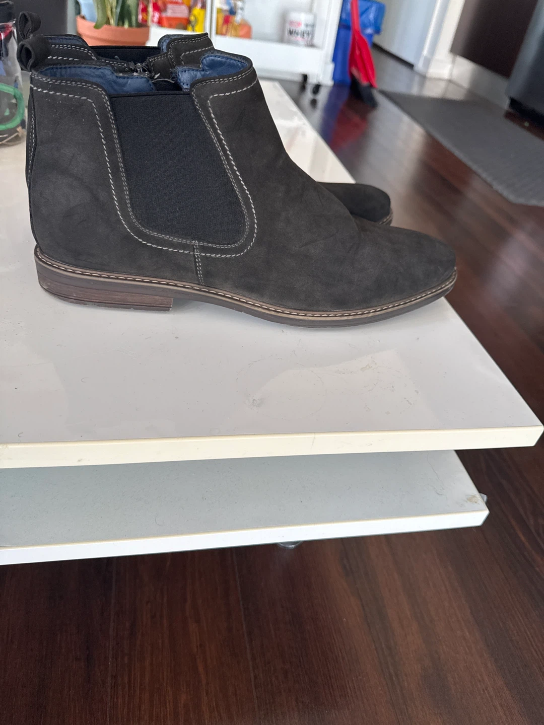 Wellon Black Suede Chelsea Boots - photo 3