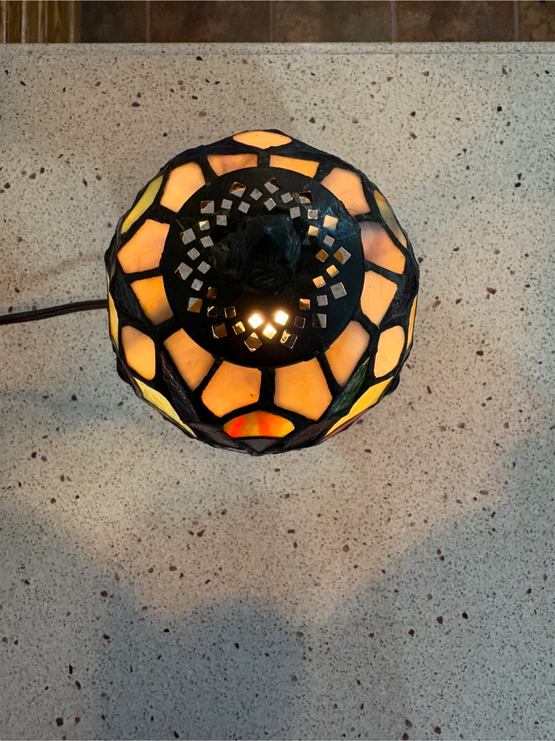 Tiffany Style Stained Glass Accent Lamp - photo 5