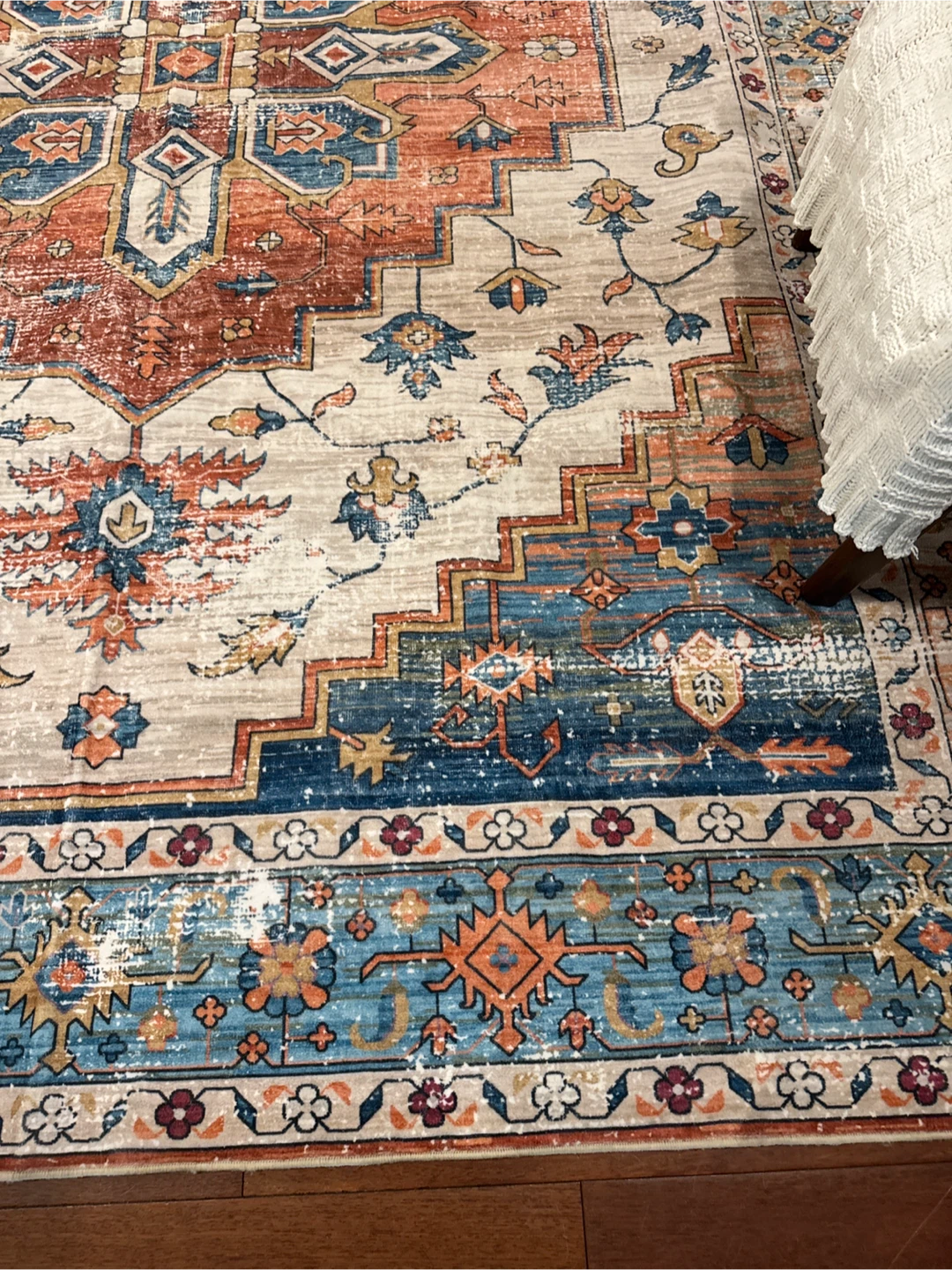 Distressed Medallion Area Rug - photo 2