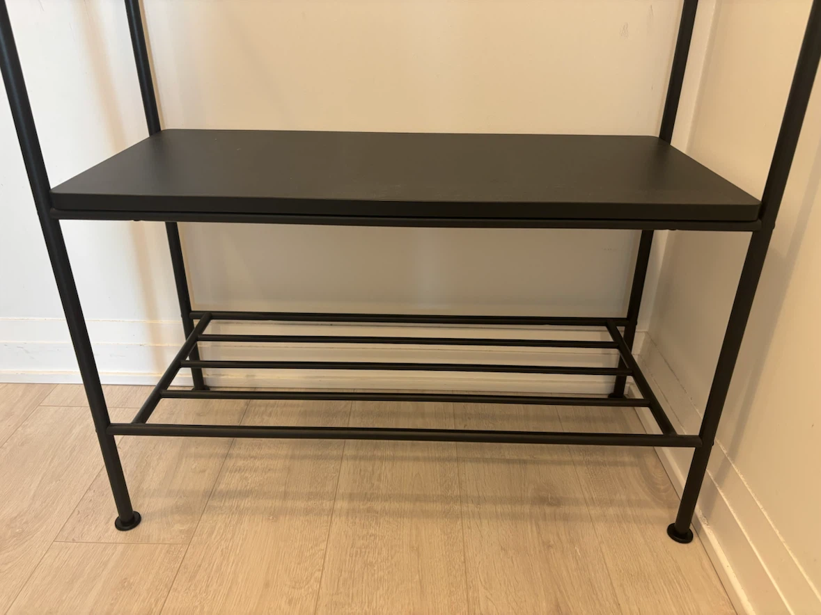 IKEA clothes rack with shoe storage - black - photo 2