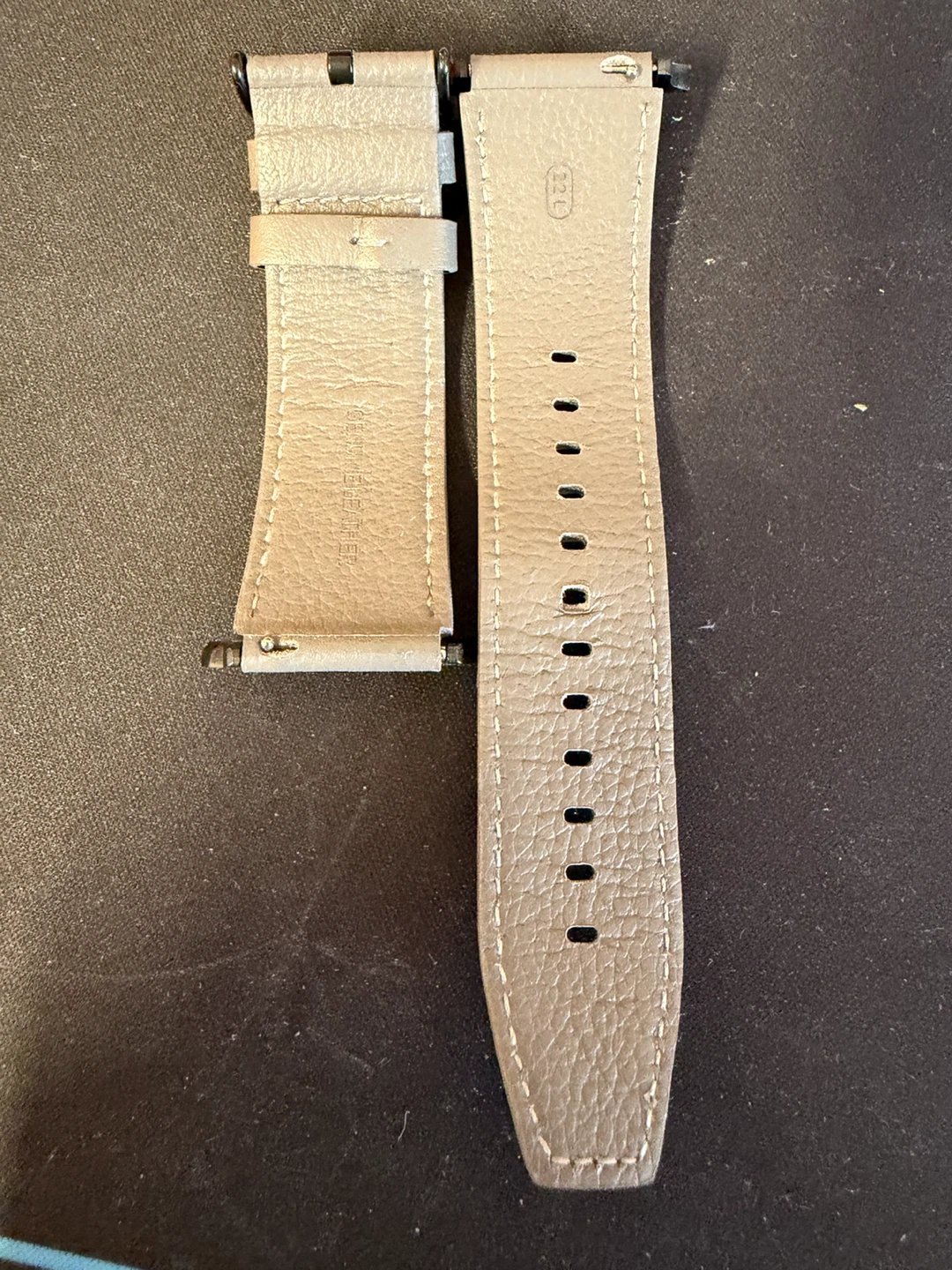 Leather Apple Watch Band - Beige - photo 3