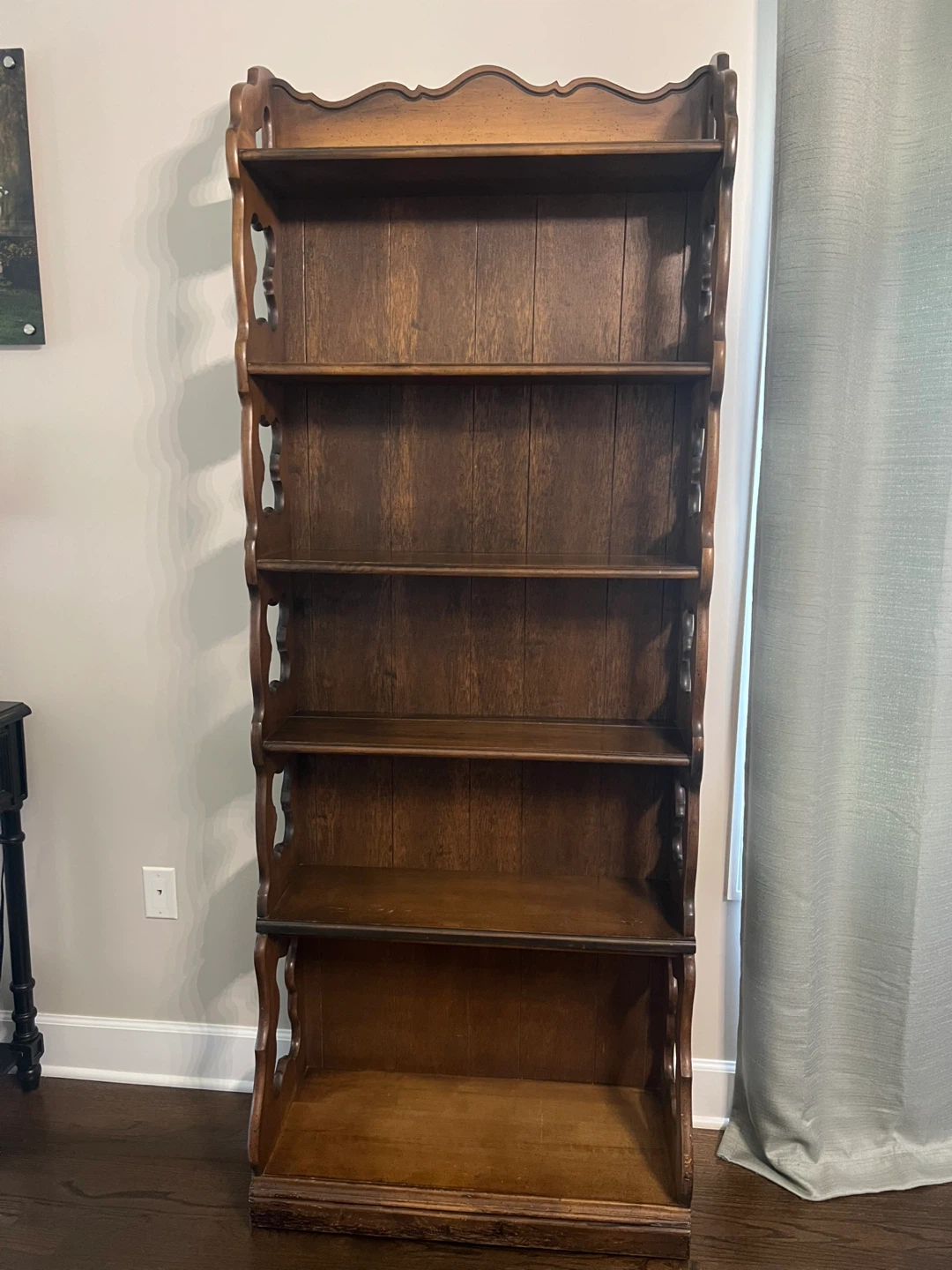 Vintage Wooden Curio Shelf