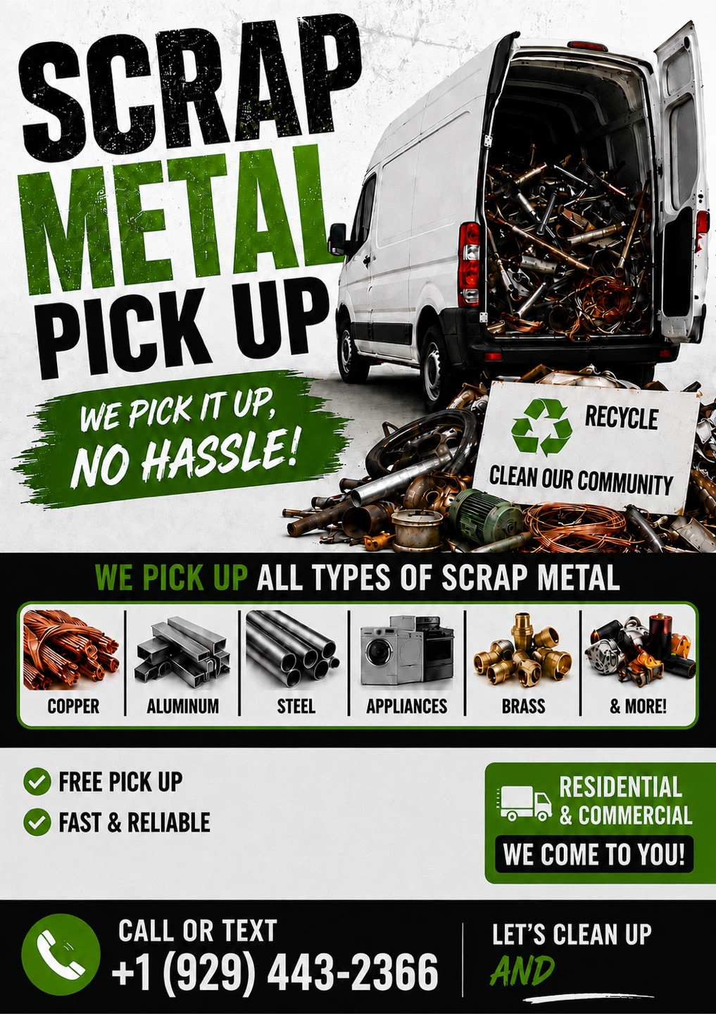 Free scrap metal cleanup