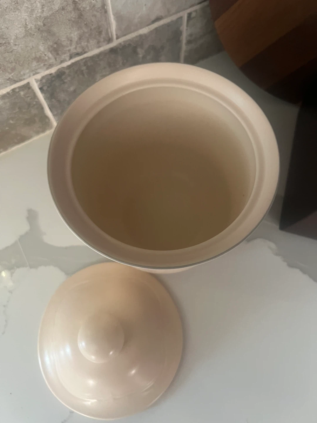 Vintage Ceramic Storage Jar with Lid - photo 3