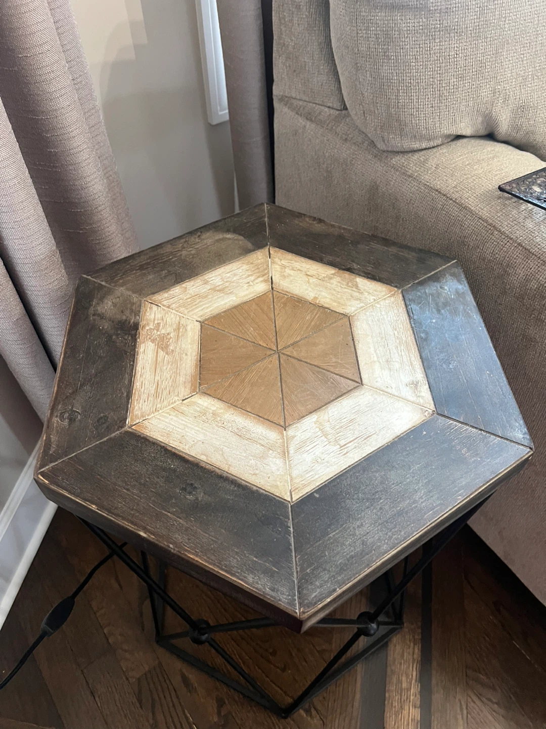 Hexagonal Accent Table - photo 2