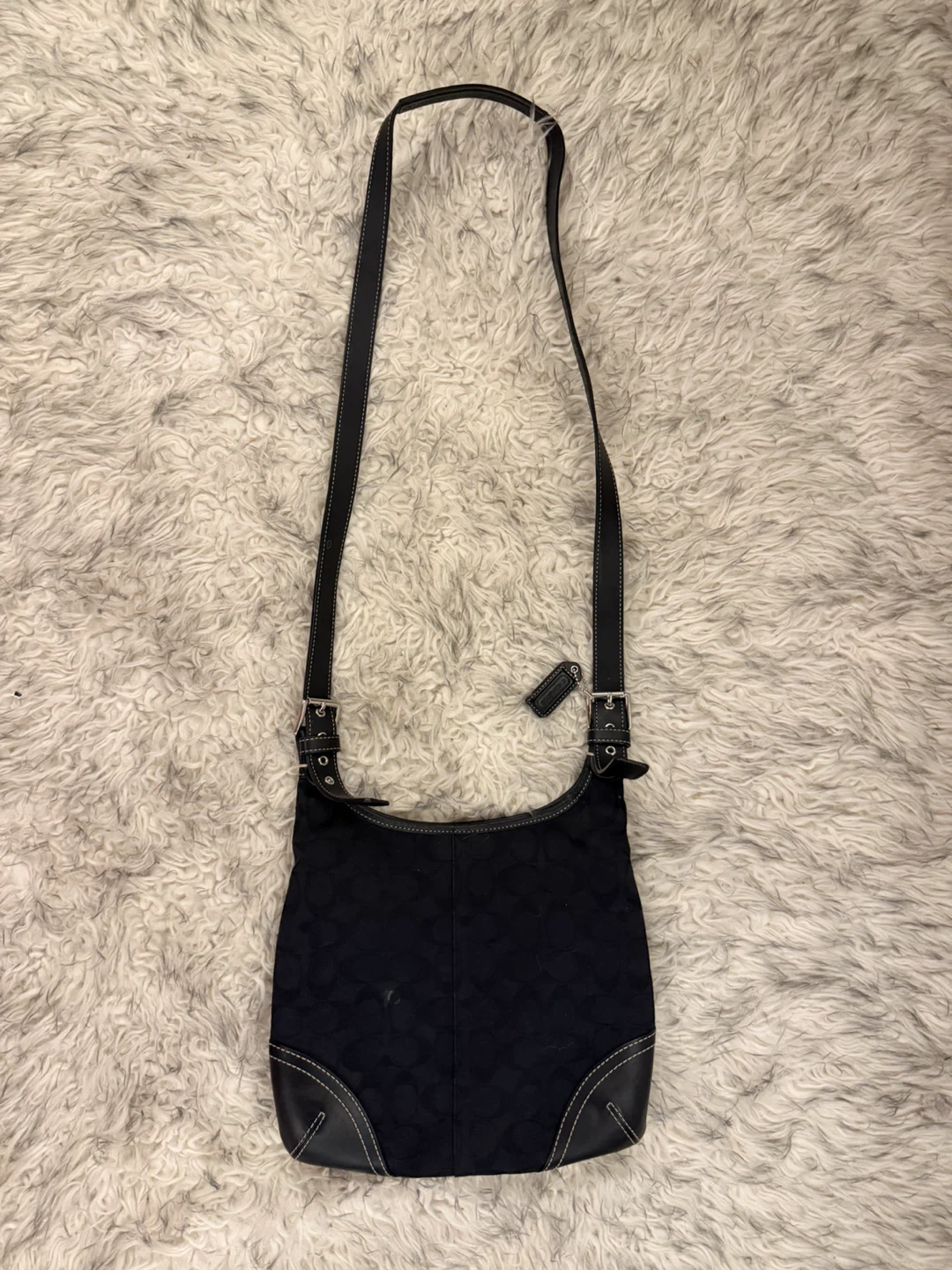 Coach Hampton Signature Hippie Bag - Black