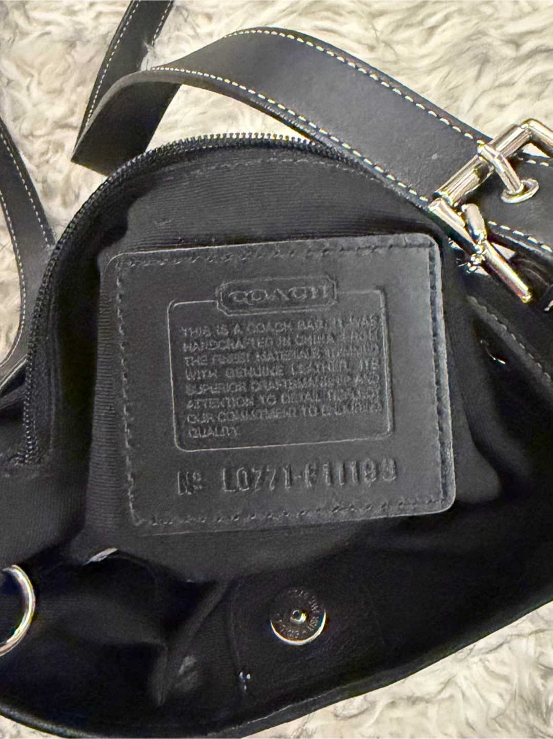 Coach Hampton Signature Hippie Bag - Black - photo 4