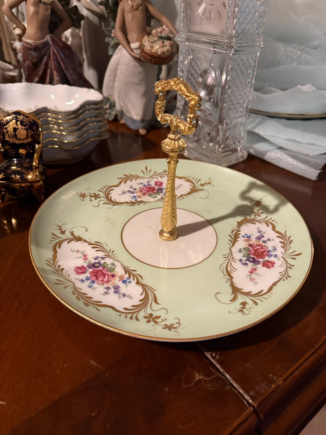 Decorative Tiered Serving Tray Limoges