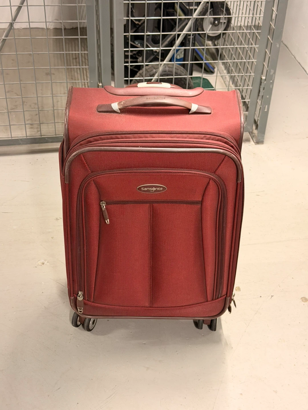 Samsonite Red Carry On Suitcase