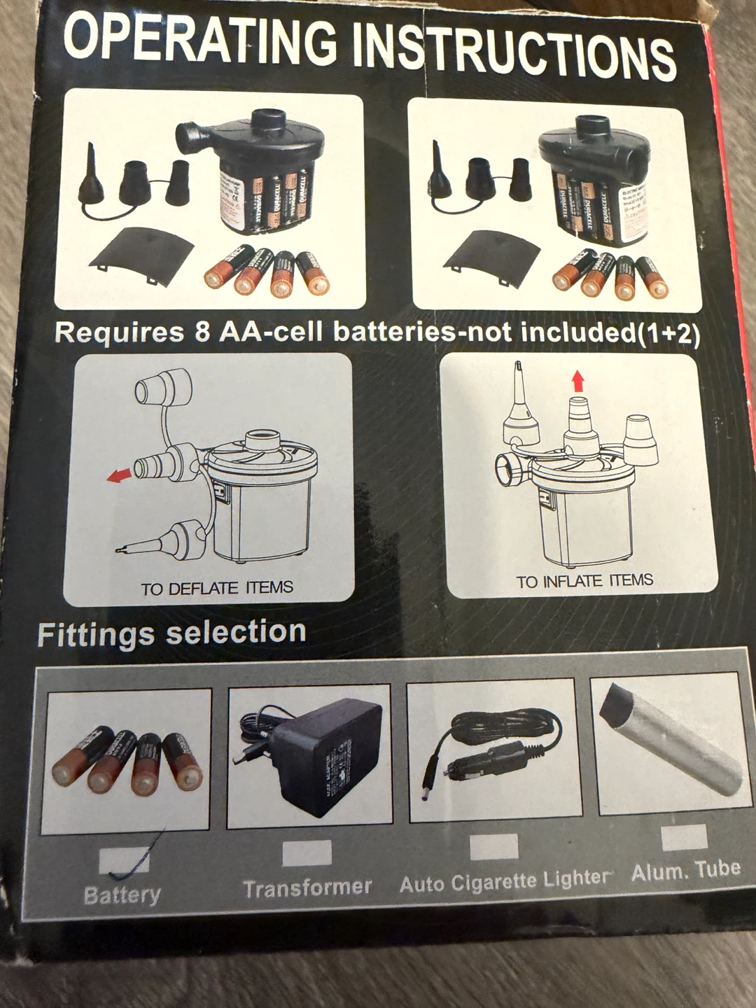 (Camping) AA battery operated Electric Air Pump - photo 2