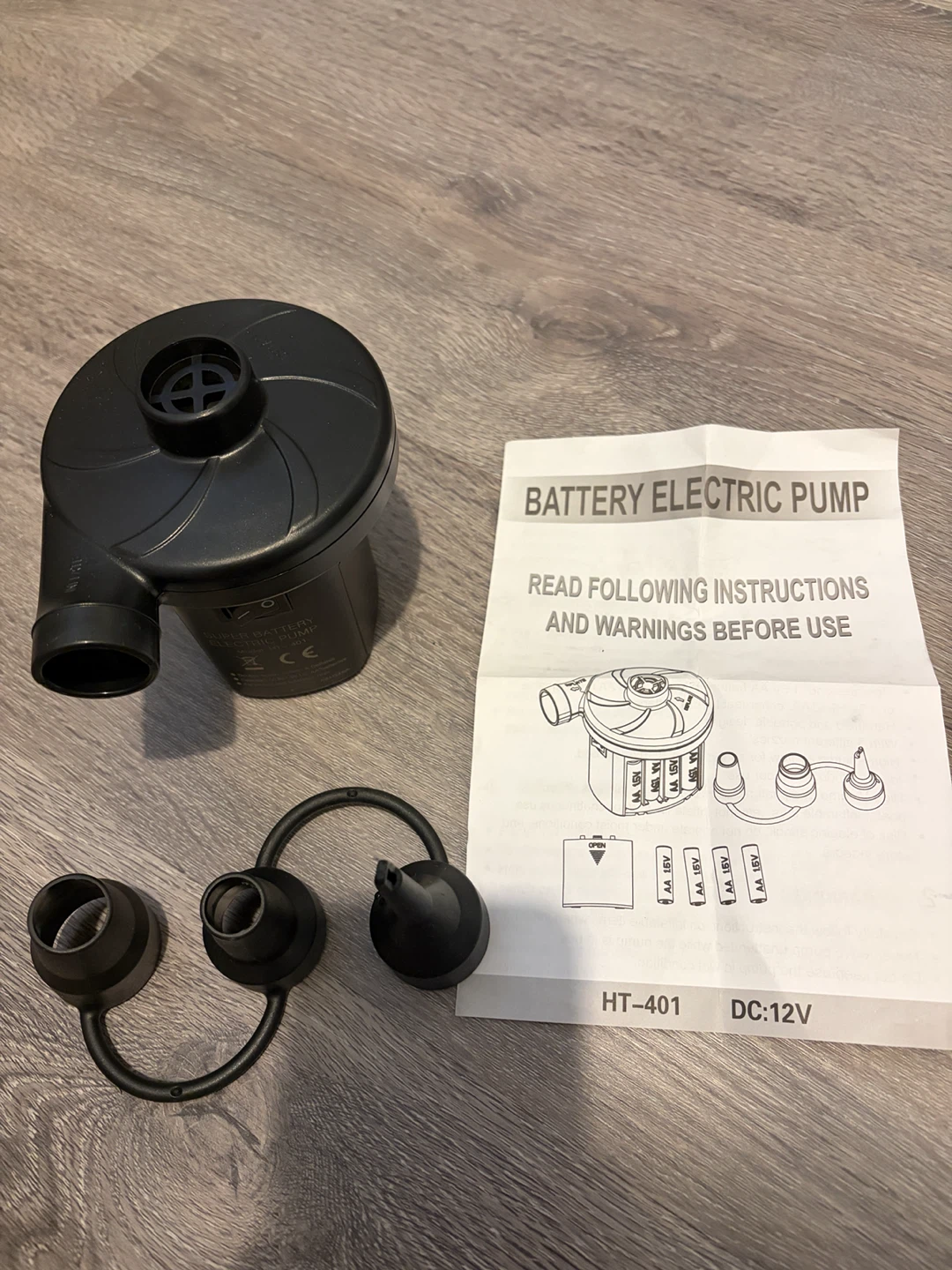 (Camping) AA battery operated Electric Air Pump - photo 3