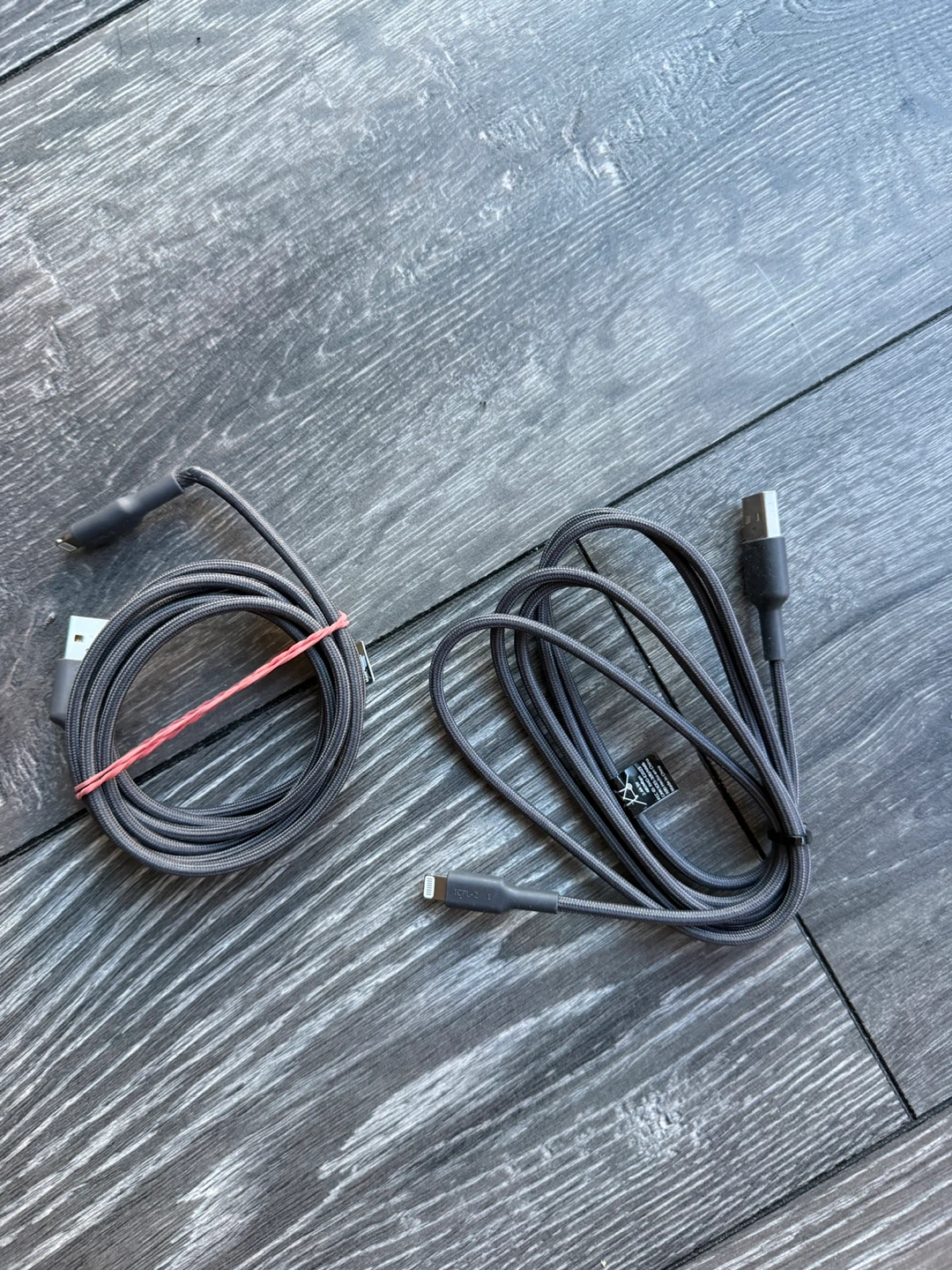 2x Braided USB to Lightning Cables