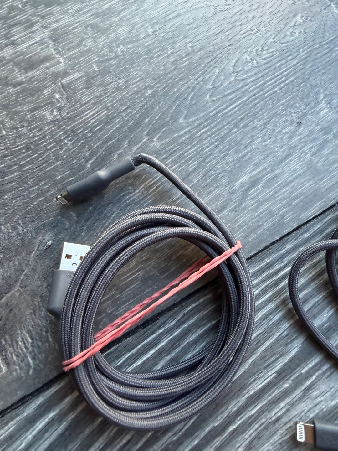 2x Braided USB to Lightning Cables - photo 3
