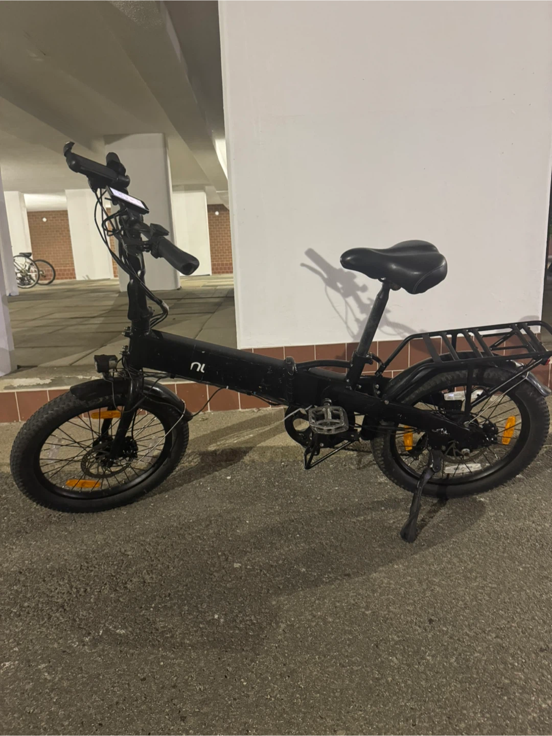 Black Folding Electric Bike - photo 2