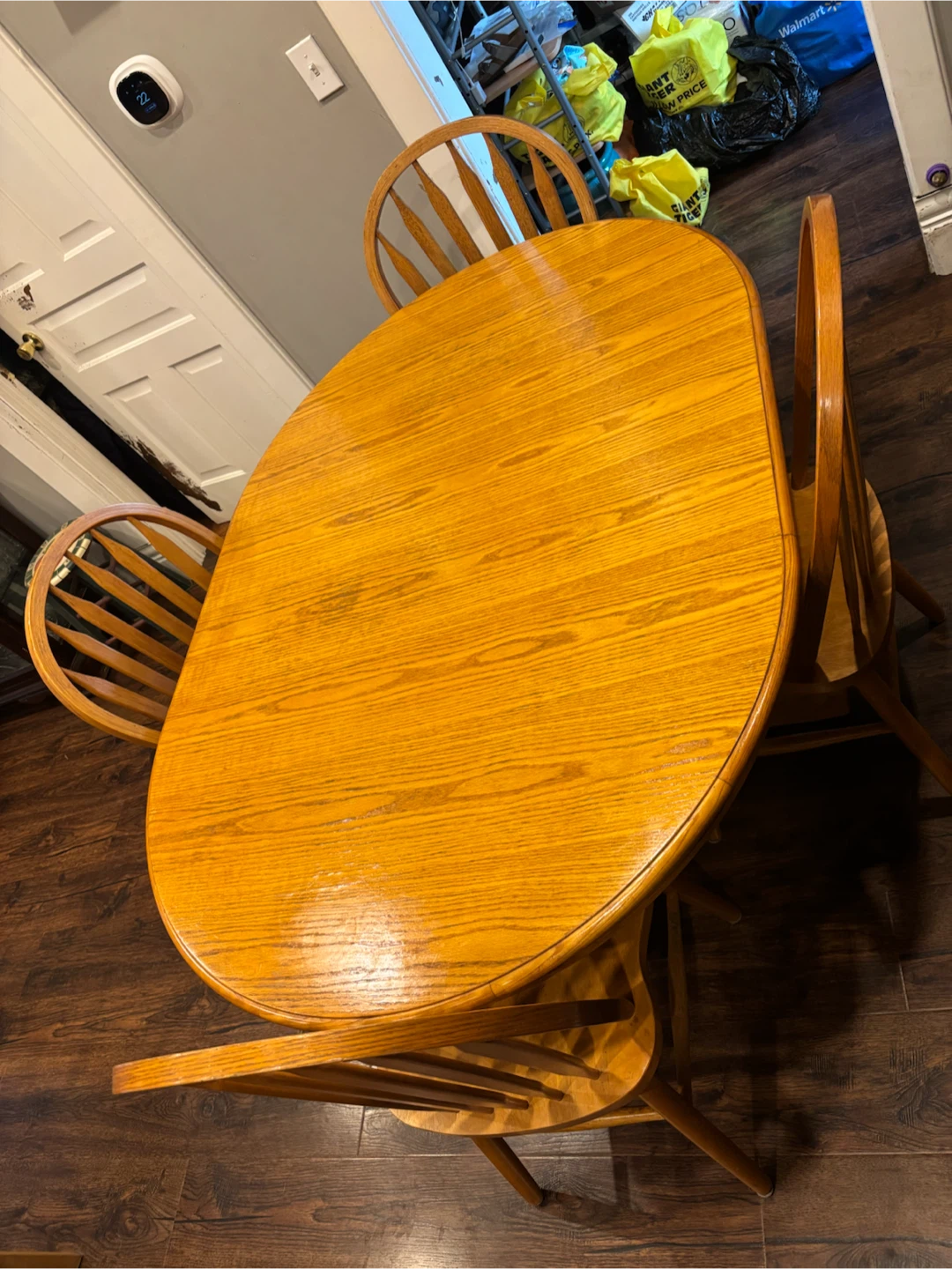 Wooden Dining Table and 4 Chairs Set - photo 3