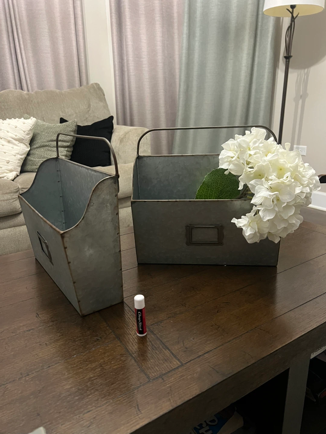 Galvanized Metal Storage Bins (Set of 2) - photo 3