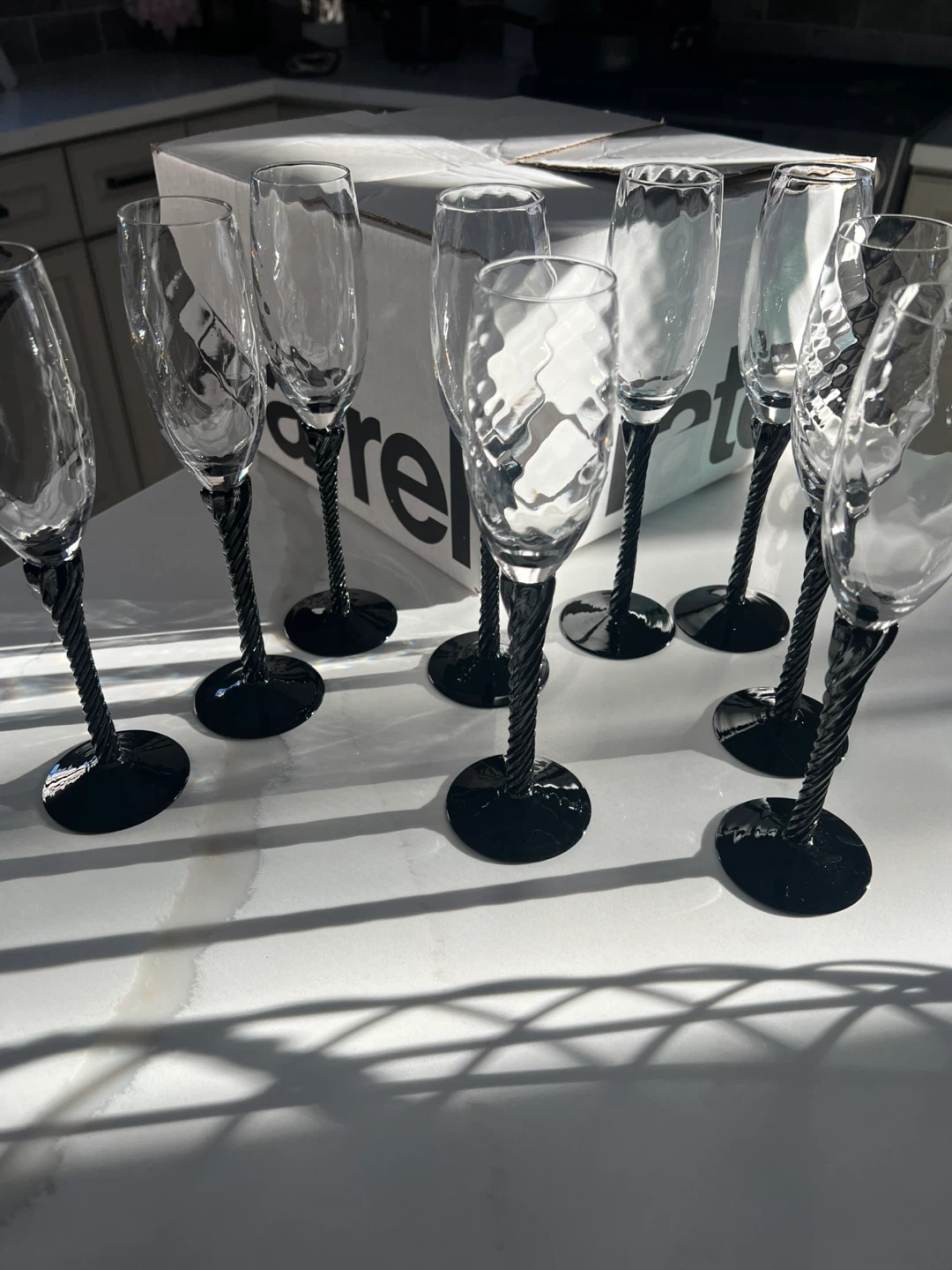 Crate & Barrel Champagne Flutes (Set of 9) - photo 2