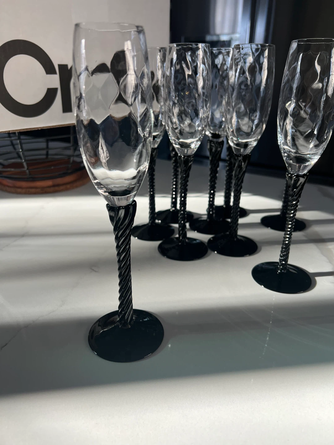 Crate & Barrel Champagne Flutes (Set of 9) - photo 3