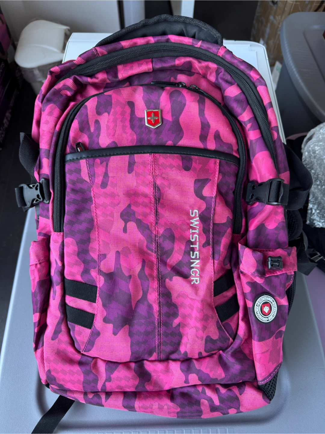 Pink Camo SwissNgr Backpack