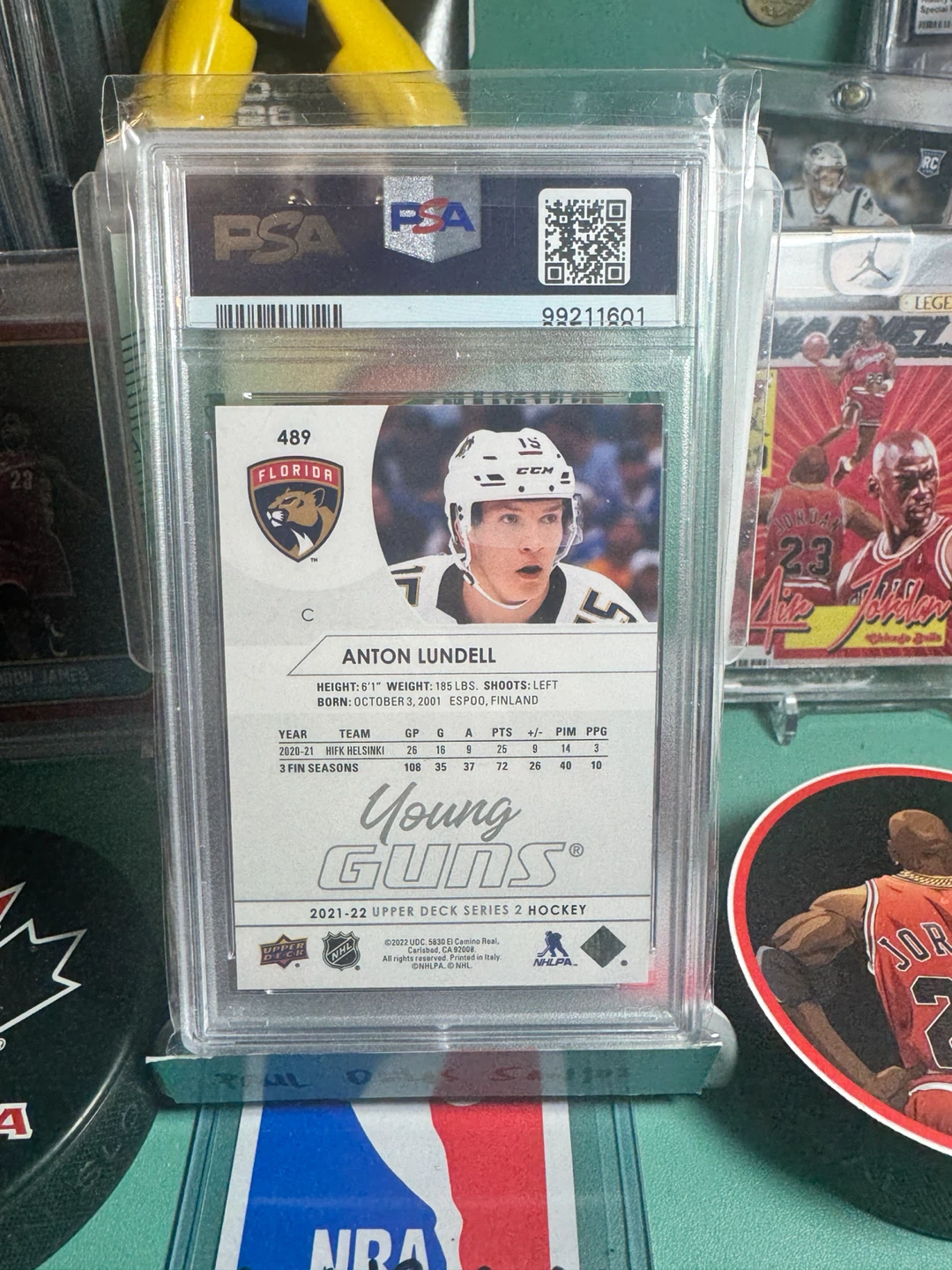2021-22 Upper Deck Anton Lundell Young Guns Rookie Card - photo 3