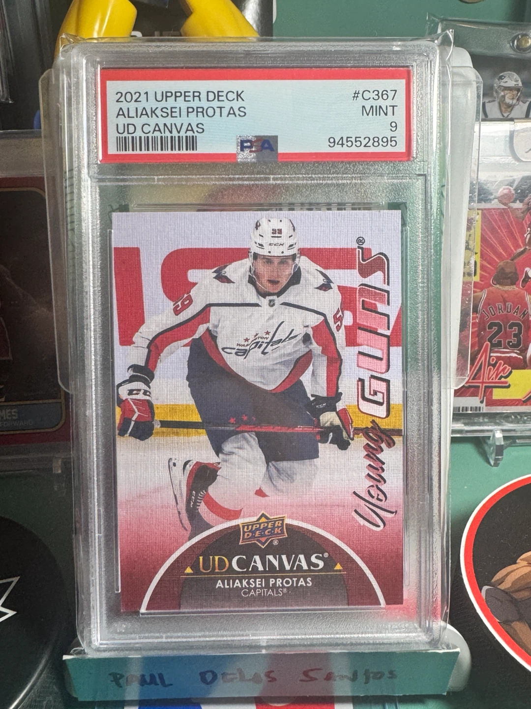2021 Upper Deck Aliaksei Protas Young Guns UD Canvas Hockey Card