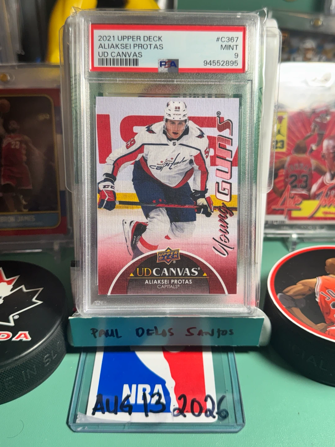 2021 Upper Deck Aliaksei Protas Young Guns UD Canvas Hockey Card - photo 2