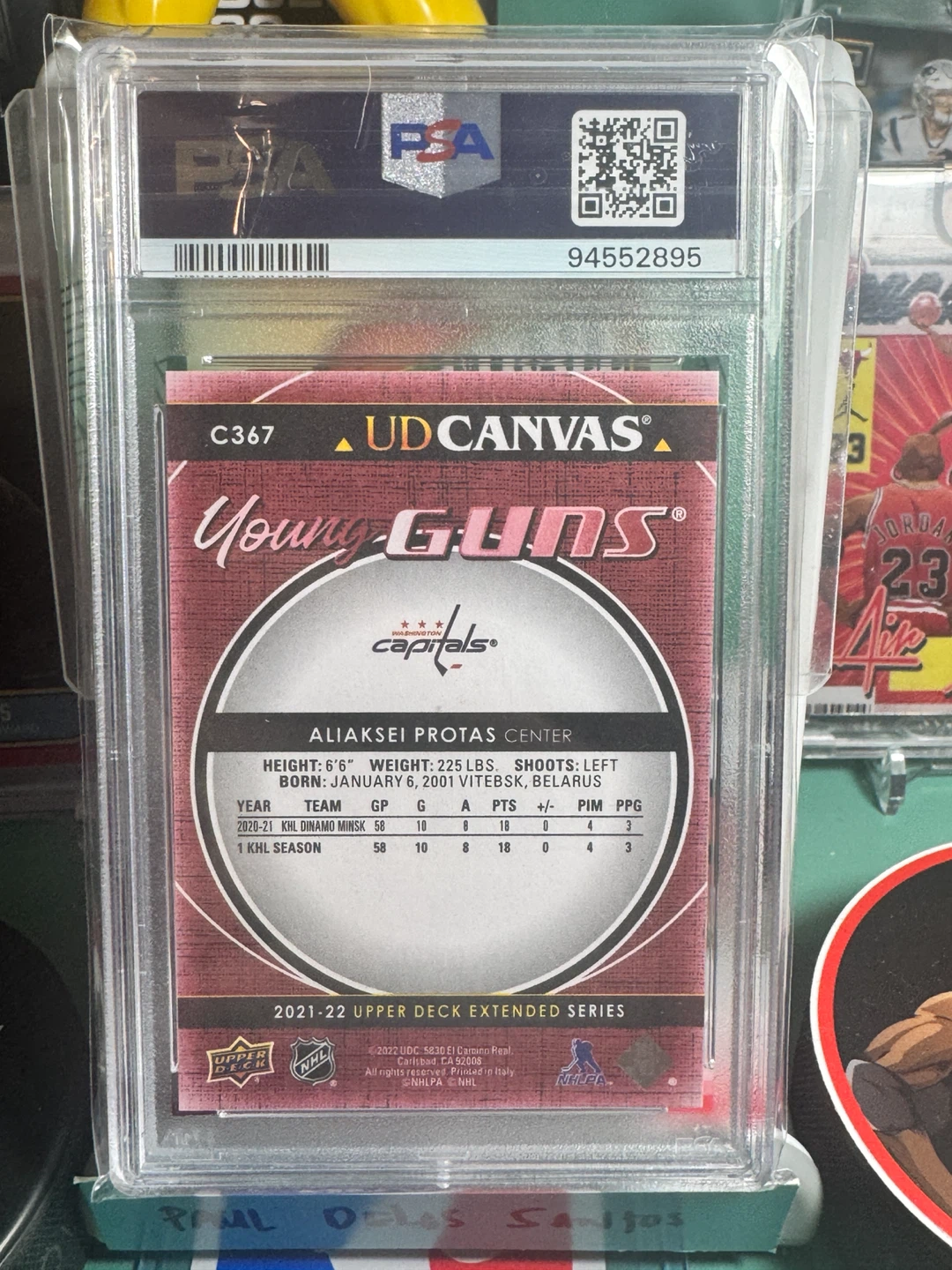 2021 Upper Deck Aliaksei Protas Young Guns UD Canvas Hockey Card - photo 3