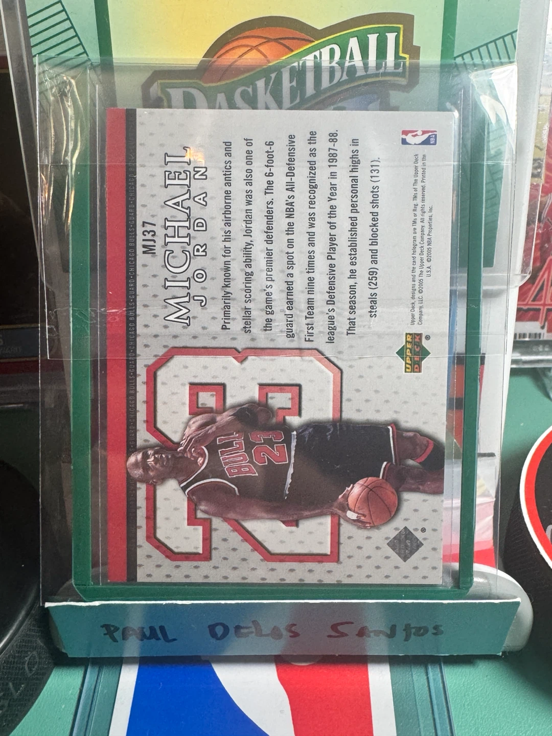 Michael Jordan Rookie Year 1987-88 Upper Deck Basketball Card - photo 3