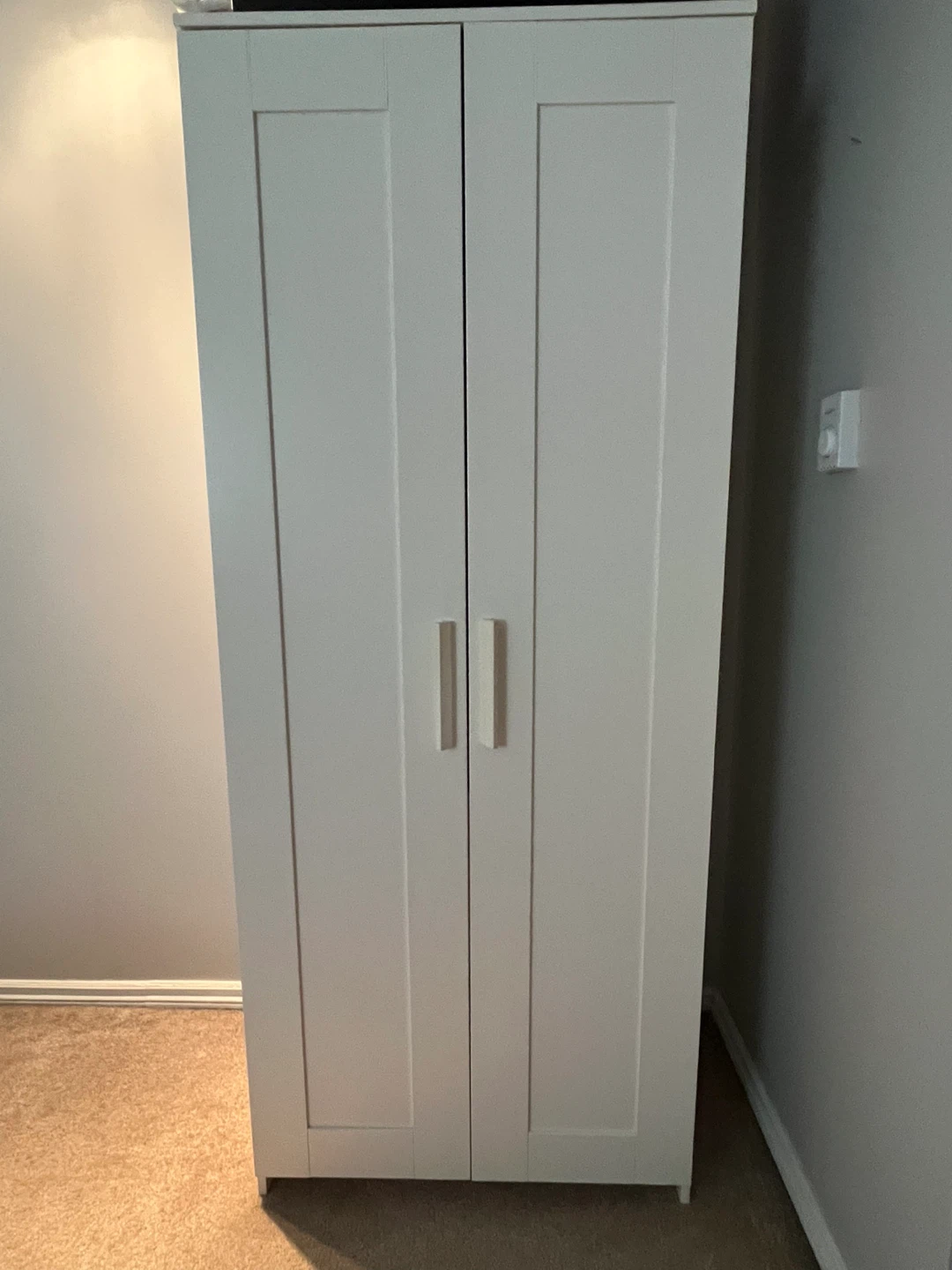 IKEA BRIMNES Wardrobe 2 Doors White 78x50x190 cm - photo 5