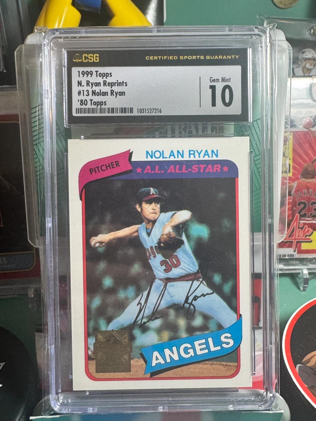 1999 Topps Nolan Ryan Reprints #13 '80 Topps Gem Mint 10