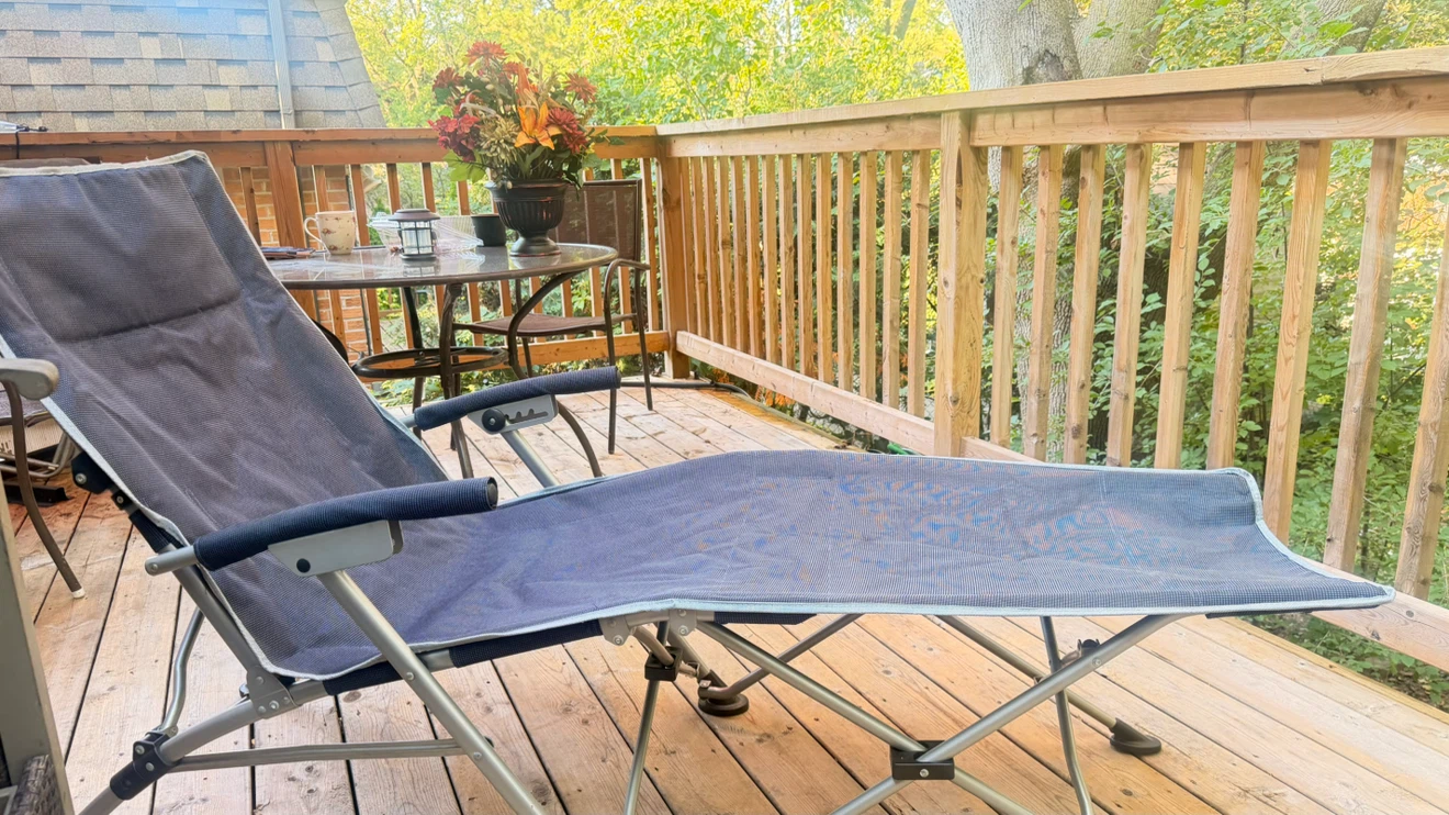 Blue Folding Lounge Chair - photo 3
