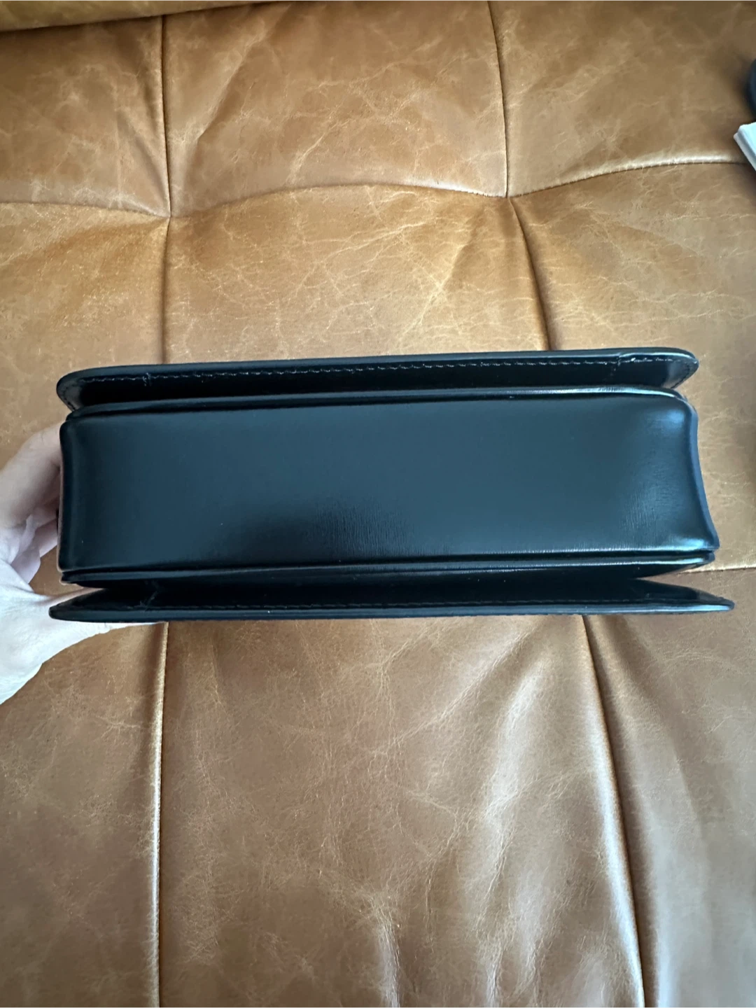 CELINE Black Leather Triomphe Bag - photo 4