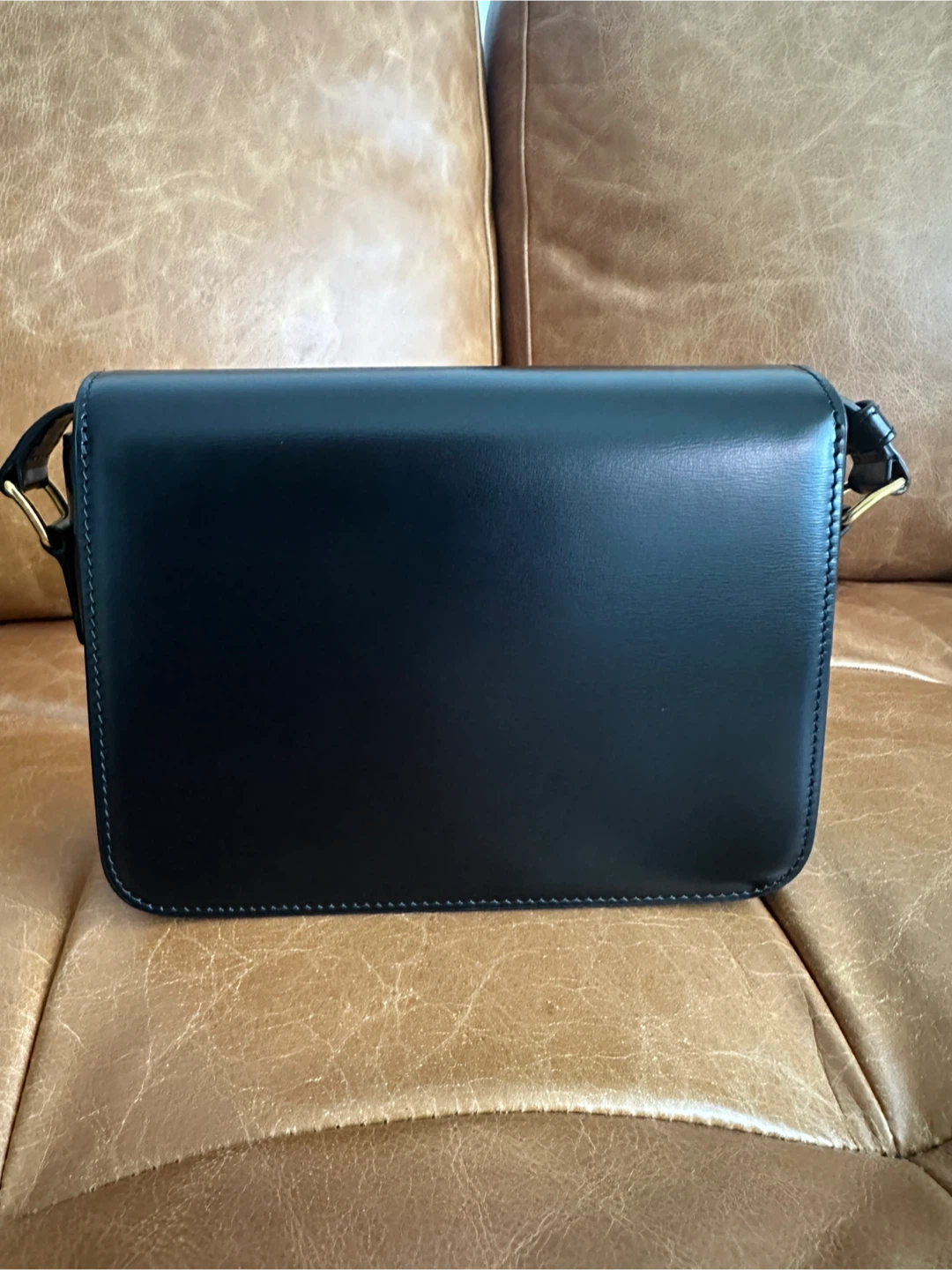 CELINE Black Leather Triomphe Bag - photo 5