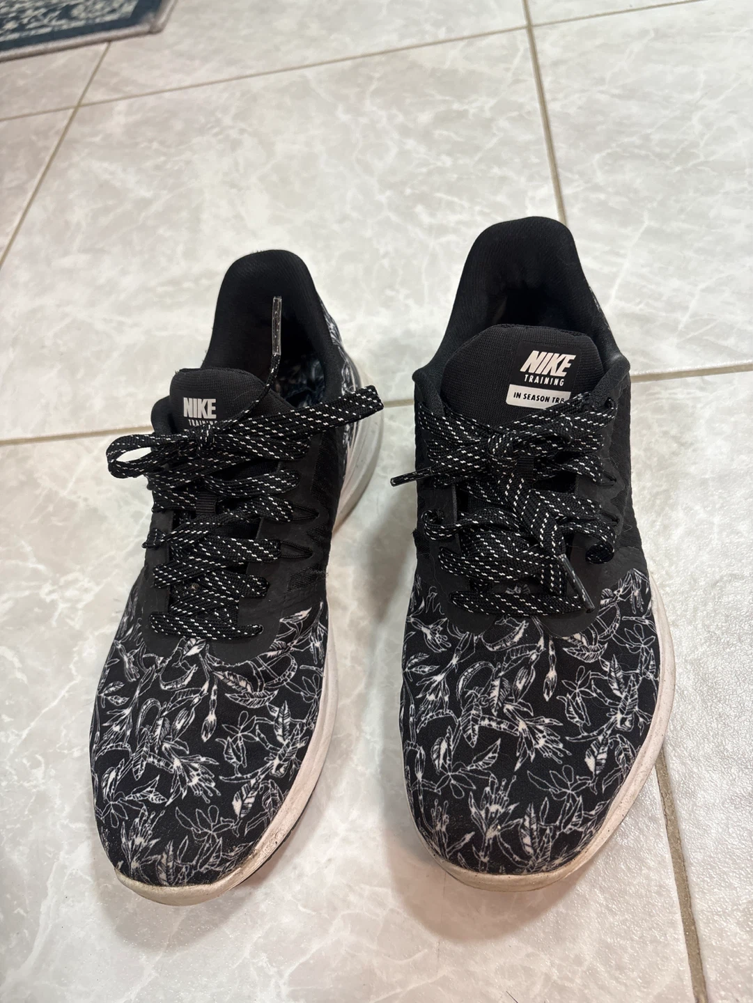 Nike Women's Training Shoes Black Floral