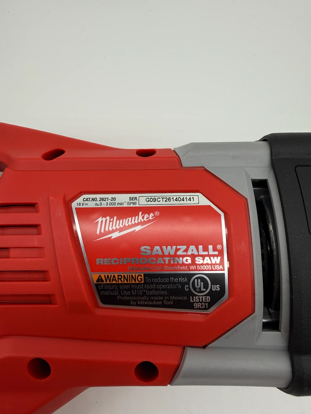 Milwaukee M18 18V Lithium-Ion Cordless SAWZALL 2621-20 Tool-Only - photo 3
