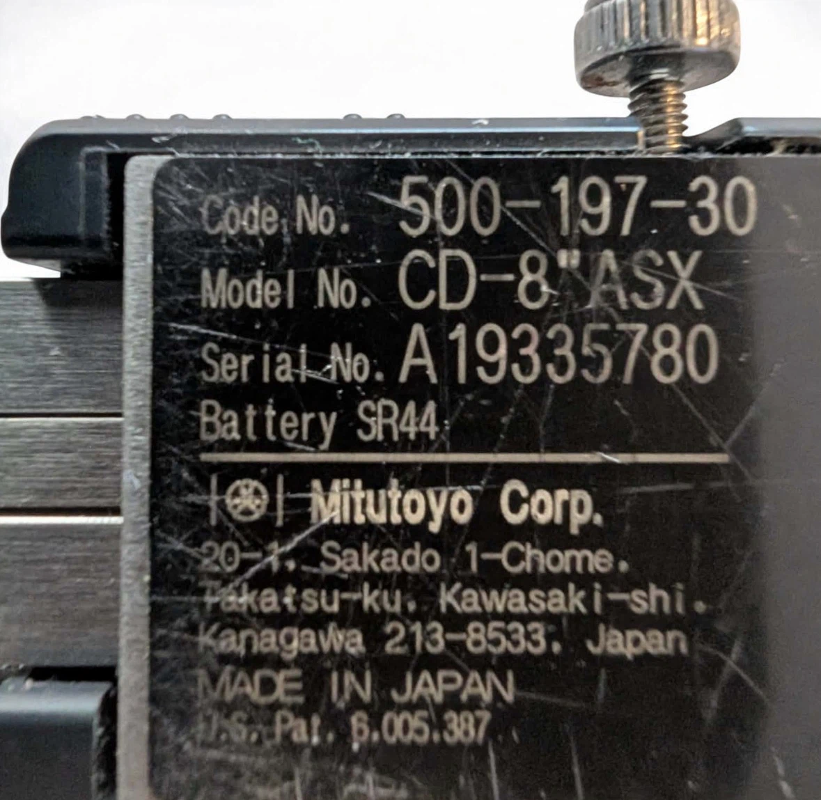 Mitutoyo 500-197-30 Absolute AOS Digimatic Caliper - photo 3