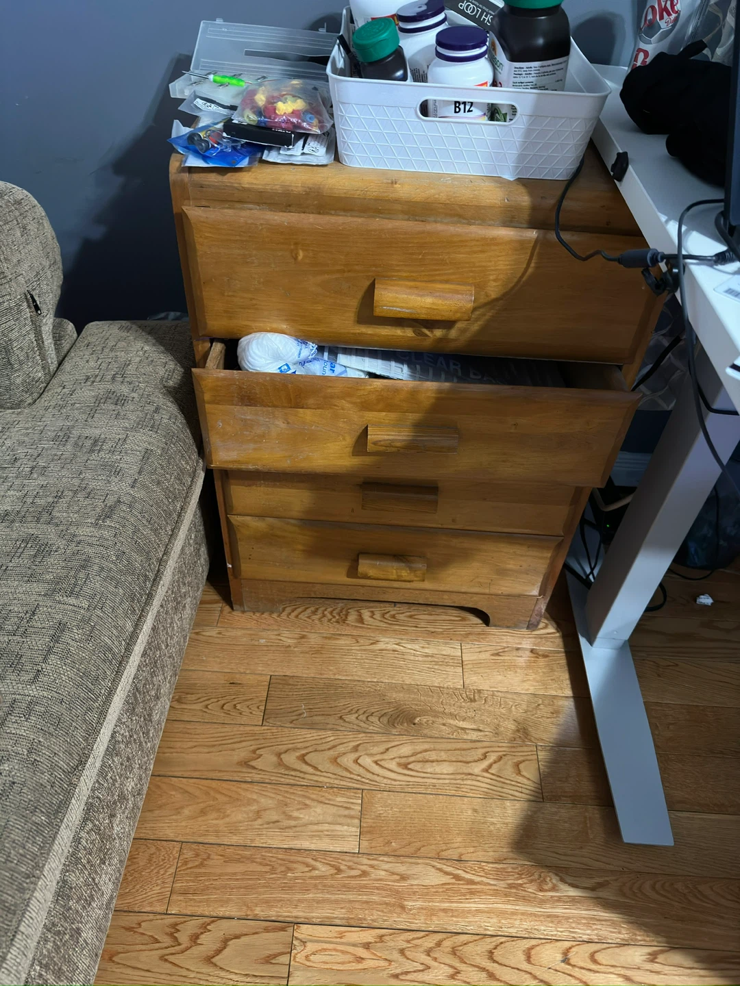 Wooden 4-Drawer Dresser
