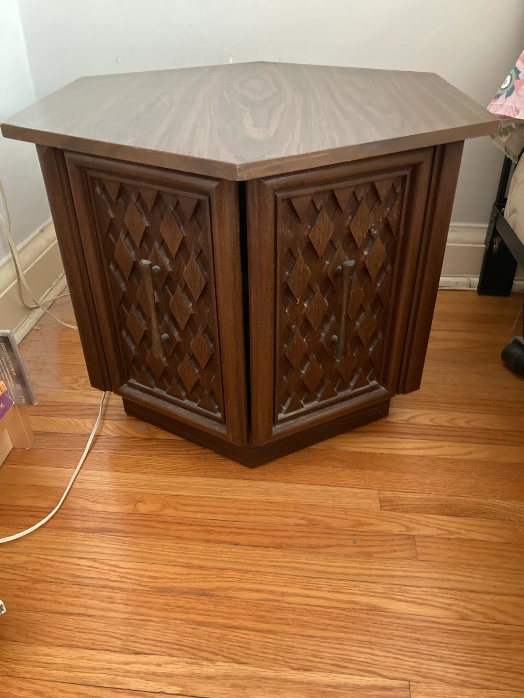 Vintage Hexagonal Side Table