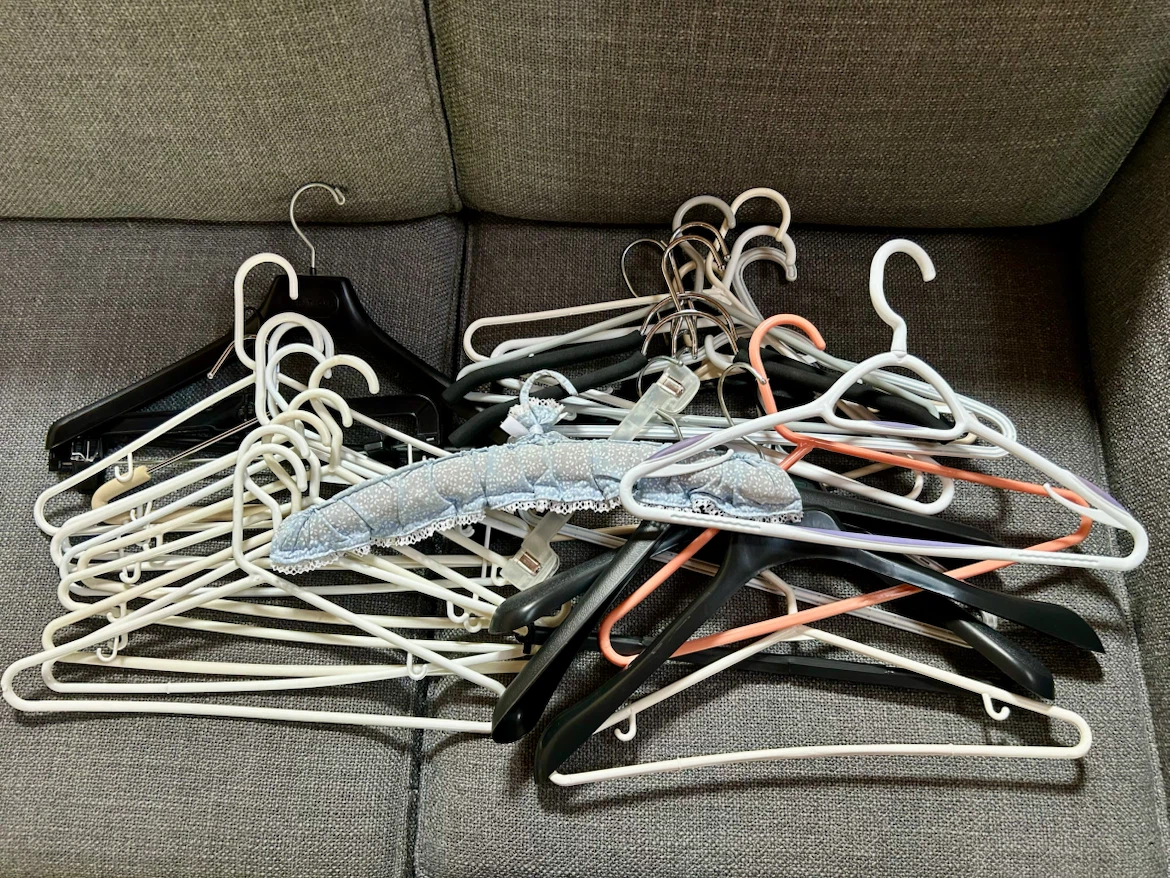 30 Assorted Clothes Hangers - Free