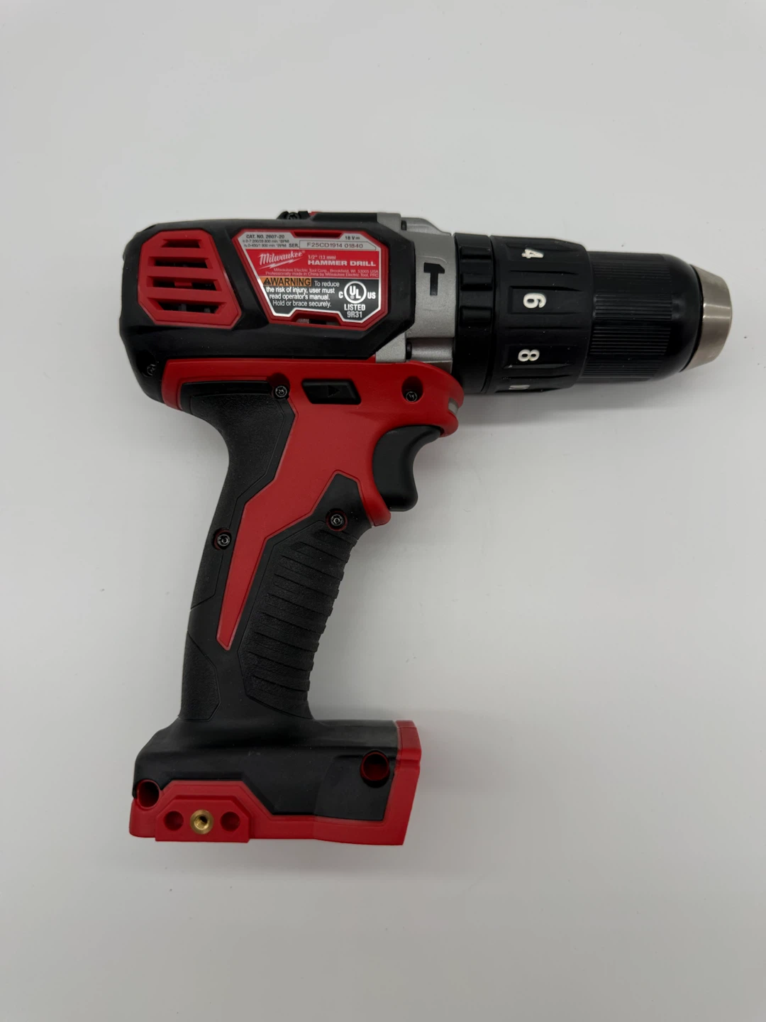 Milwaukee M18 18V Cordless Compact 1/2-in. Hammer Drill 2607-20 - photo 2