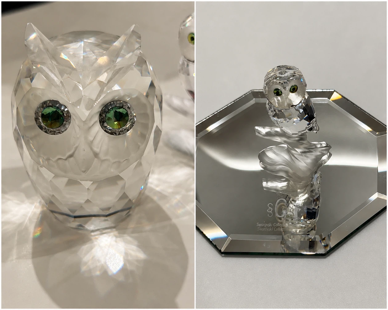 Swarovski Crystal Owl Figurines (set of 2)