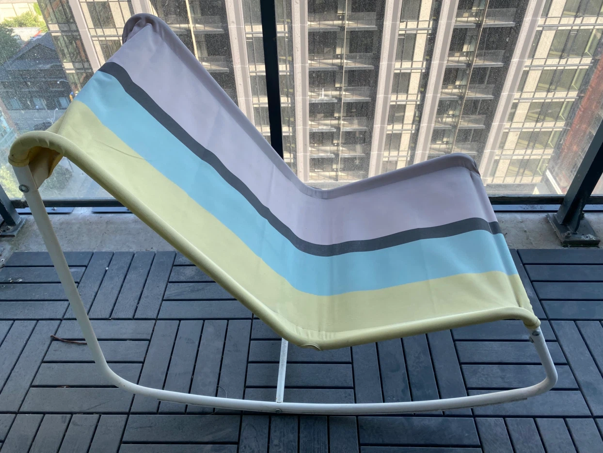 Striped Lounge Chair