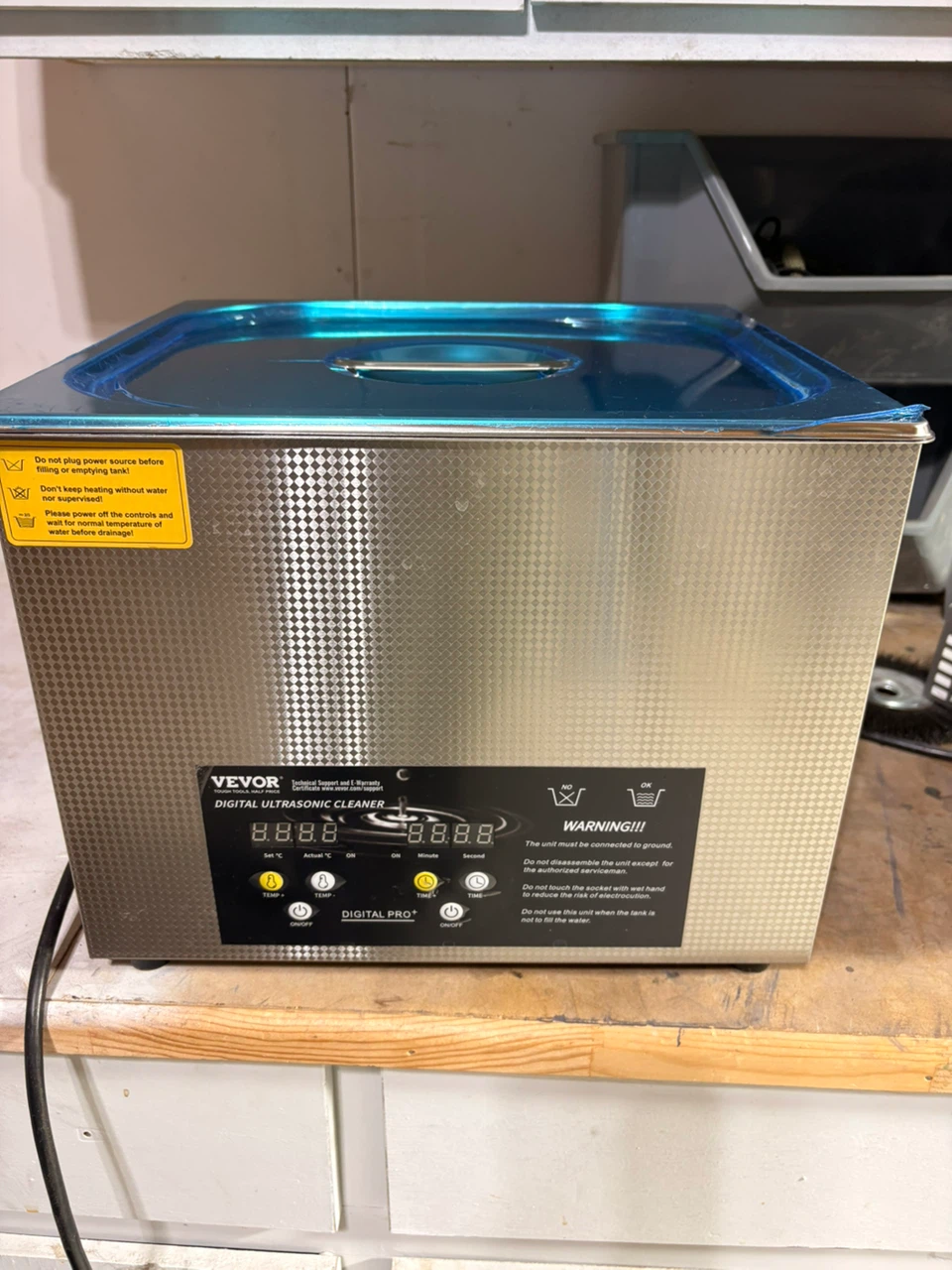 Vevor 15L Digital Ultrasonic Cleaner