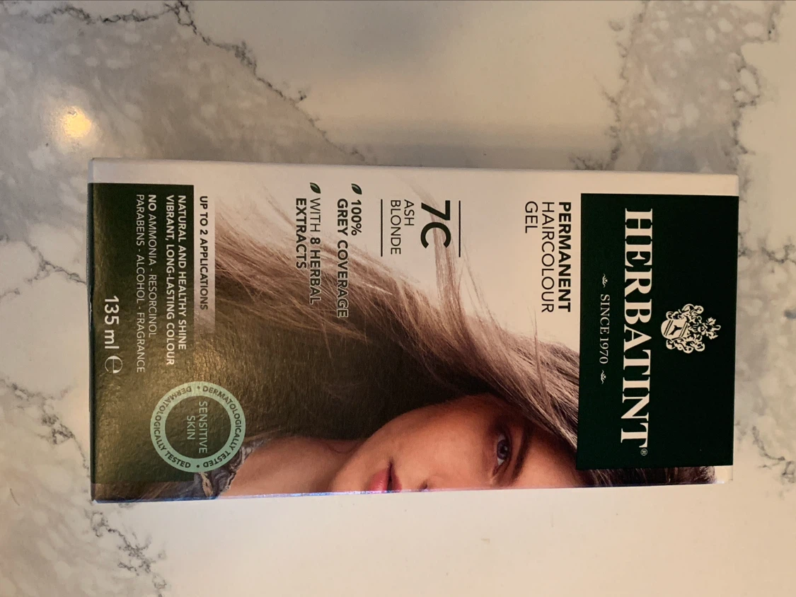 Brand New - Herbatint Haircolour Gel 7C Ash Blonde