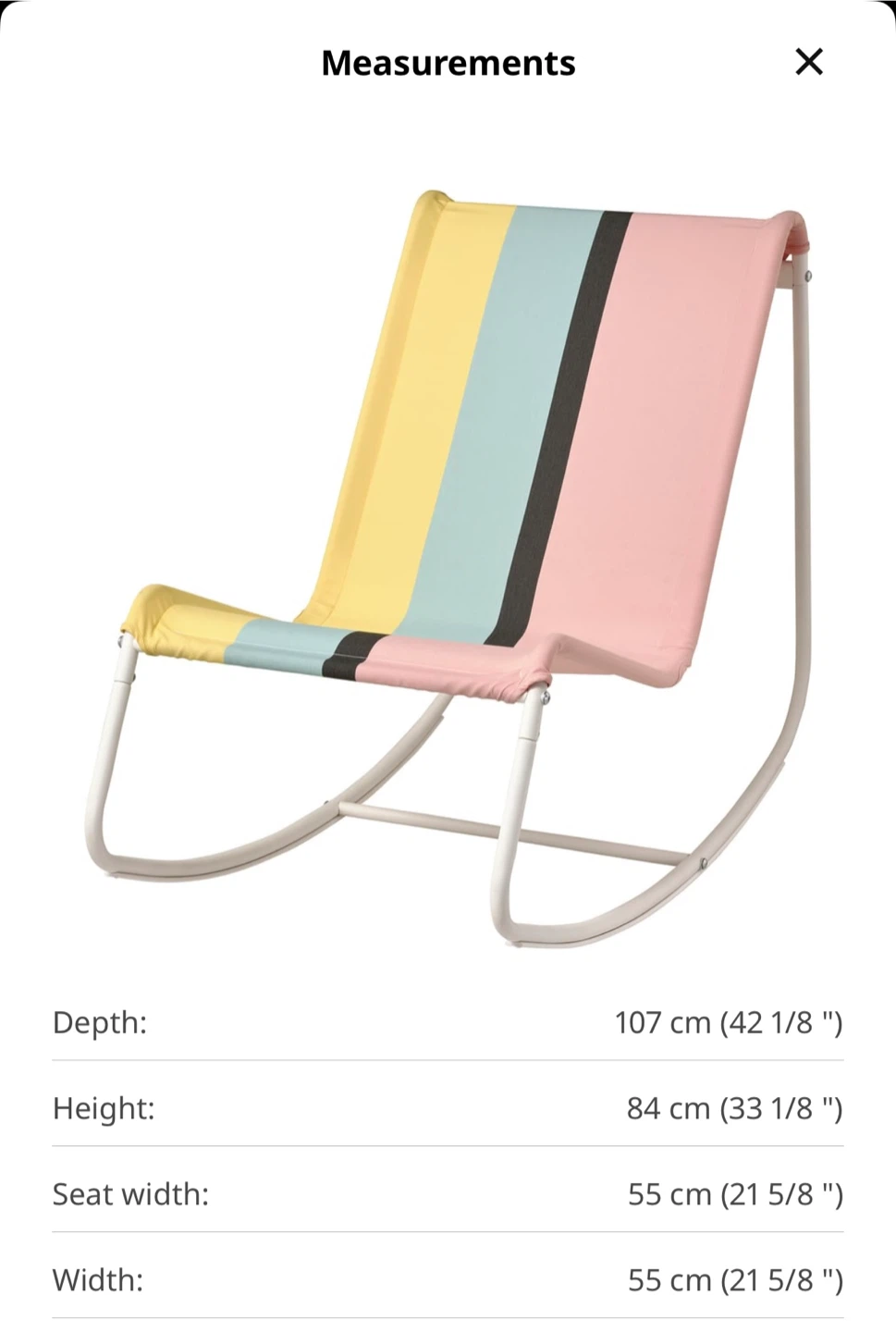 Striped Lounge Chair - photo 4