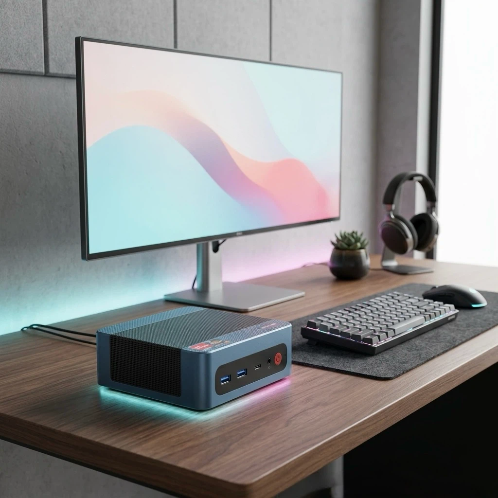 BOSGAME P3 Lite Mini Gaming PC Ryzen 7 6800H 24GB DDR4 1TB SSD - photo 5