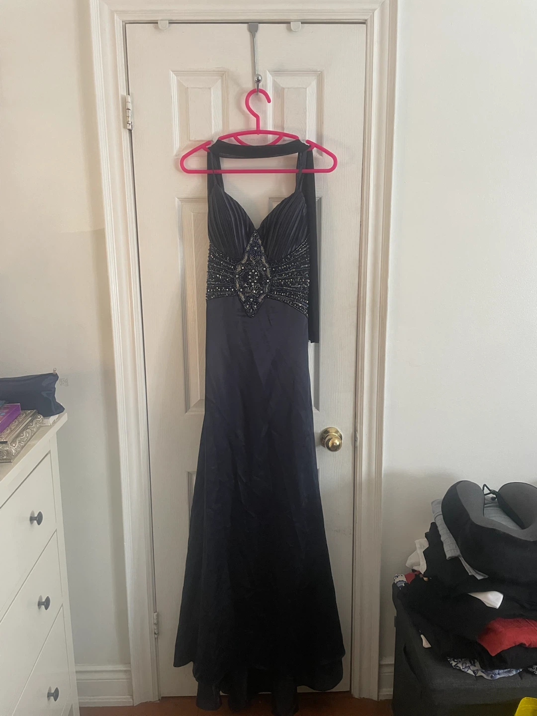 Le Chateau Beaded Halter Evening Gown - photo 2